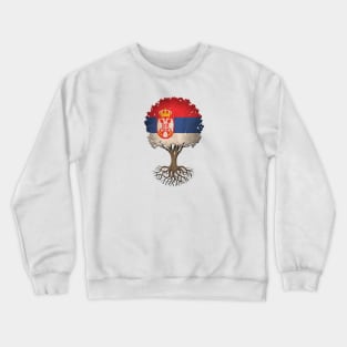 Tree of Life with Serbian Flag Crewneck Sweatshirt